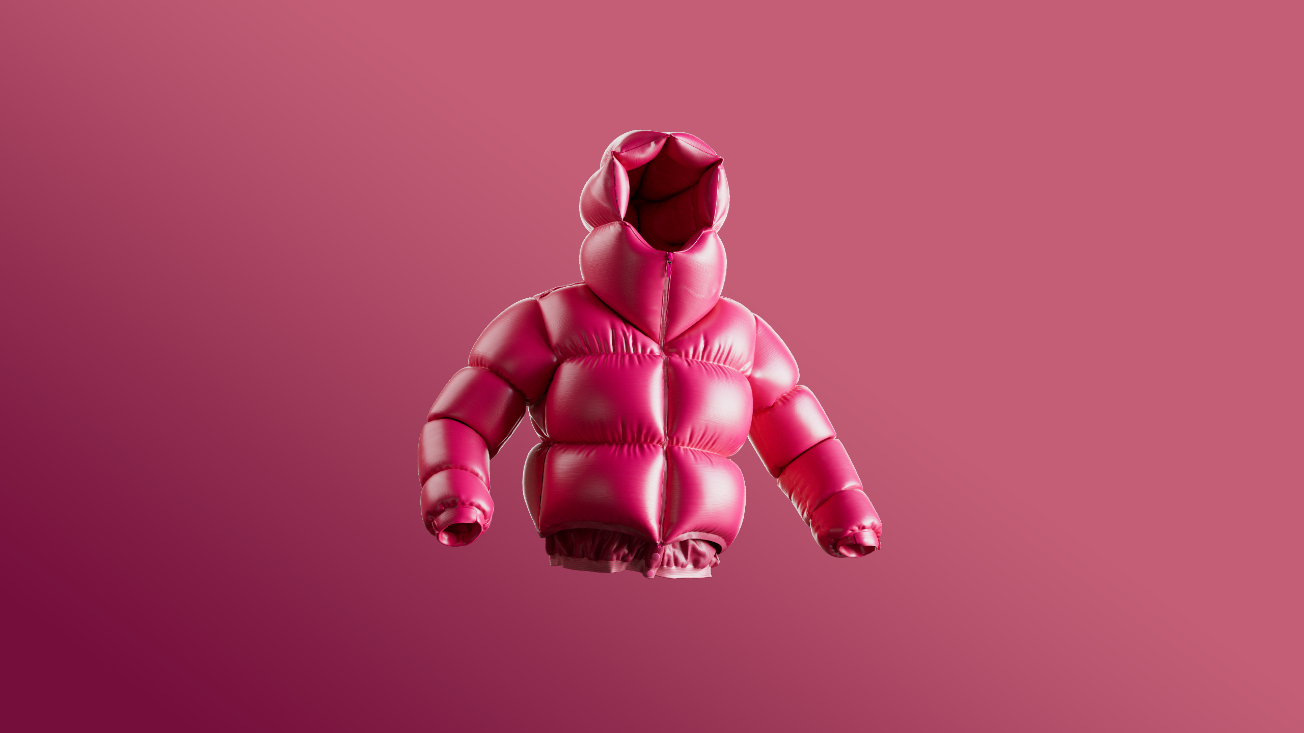 Rosa Puffer Jakke Header 2